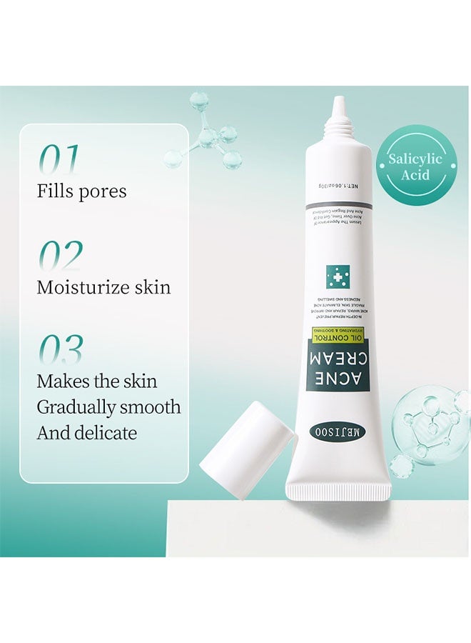 MEJISOO Acne Cream,Centella Moisturizer, Acne Cream for Face Natural Ingredients Professionally Remove Acne Marks,Centella Soothing Cream for Anti Acne Oil Control Pimple Lotion for Oily Acne Prone Skin - Image 4